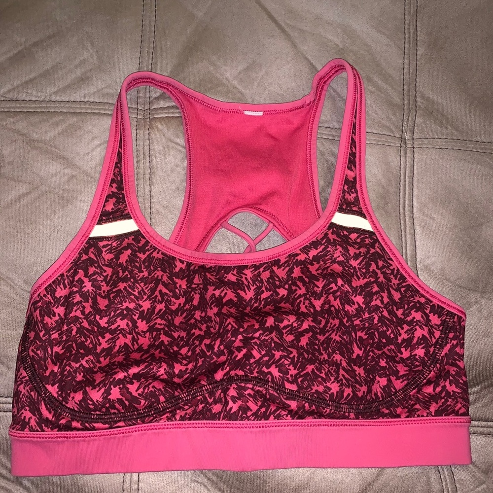 Lululemon pink sports bra size 6